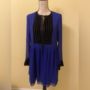 Rachel Zoe Koki Striped Bib Dress Size: 6